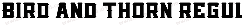 Bird and Thorn Regul字体转换